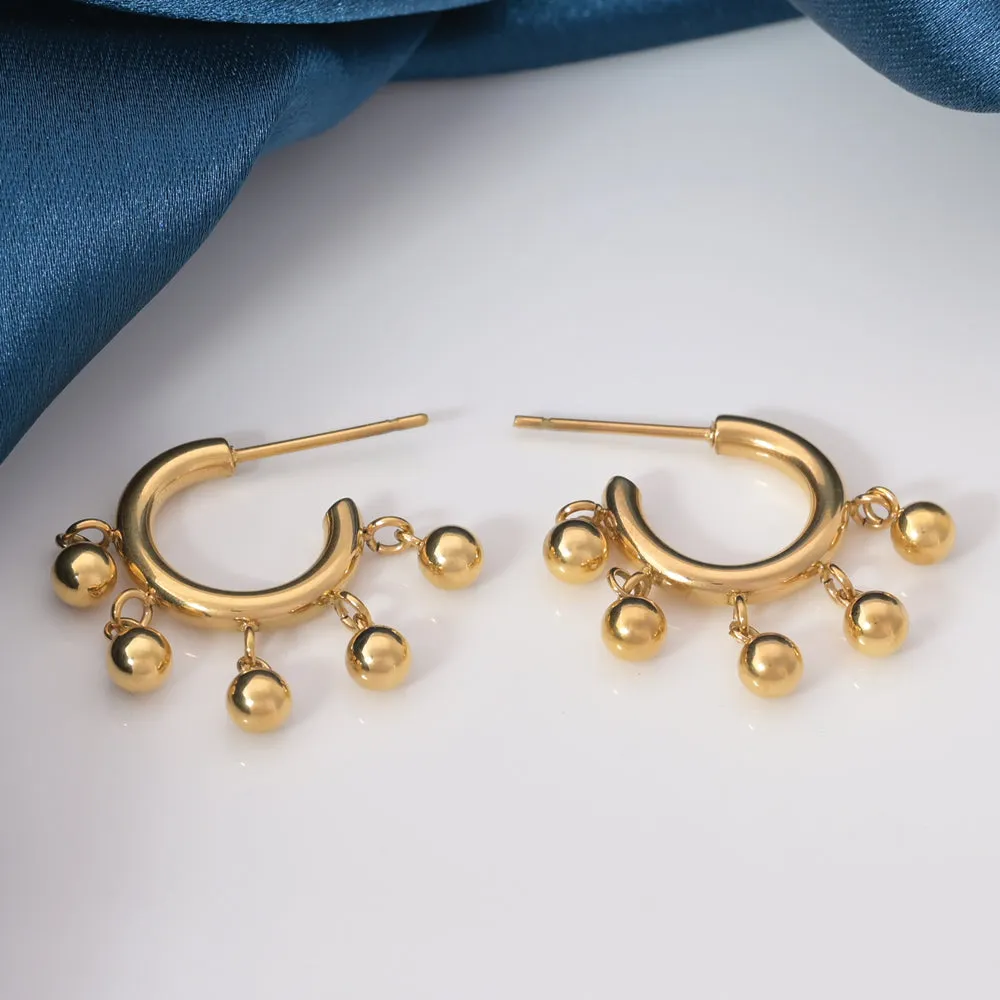 Dangling Orb Earrings