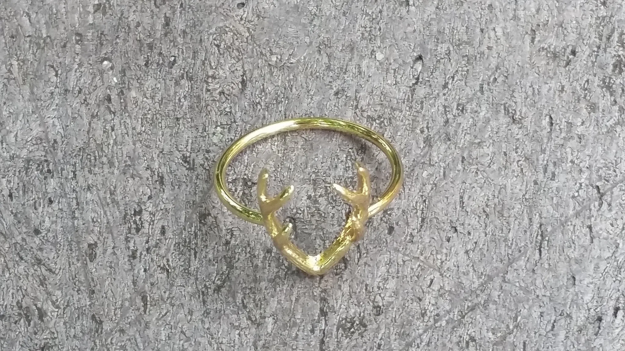 Deer Antler Ring