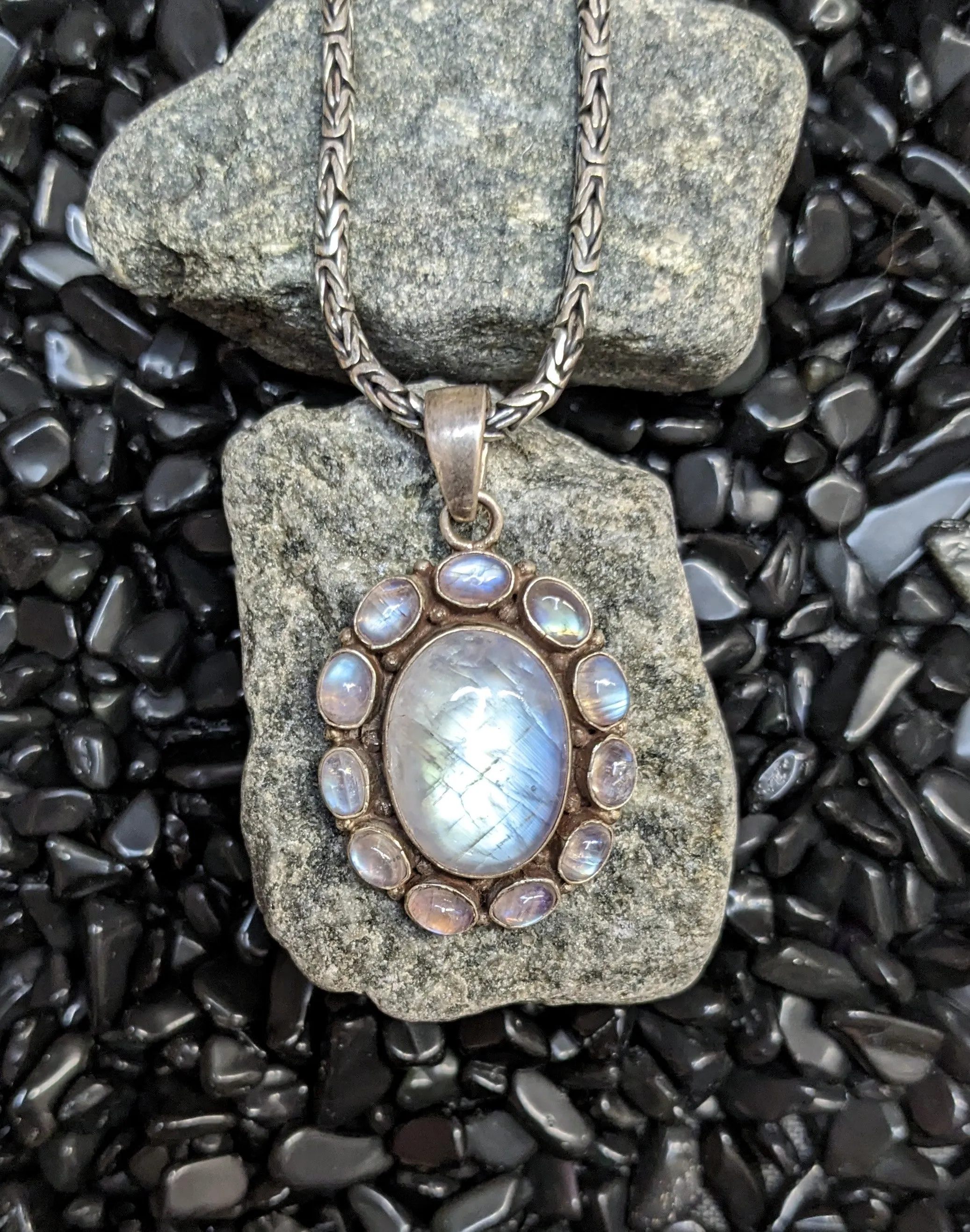 Ethereal Moonlight of Moonstone Pendant