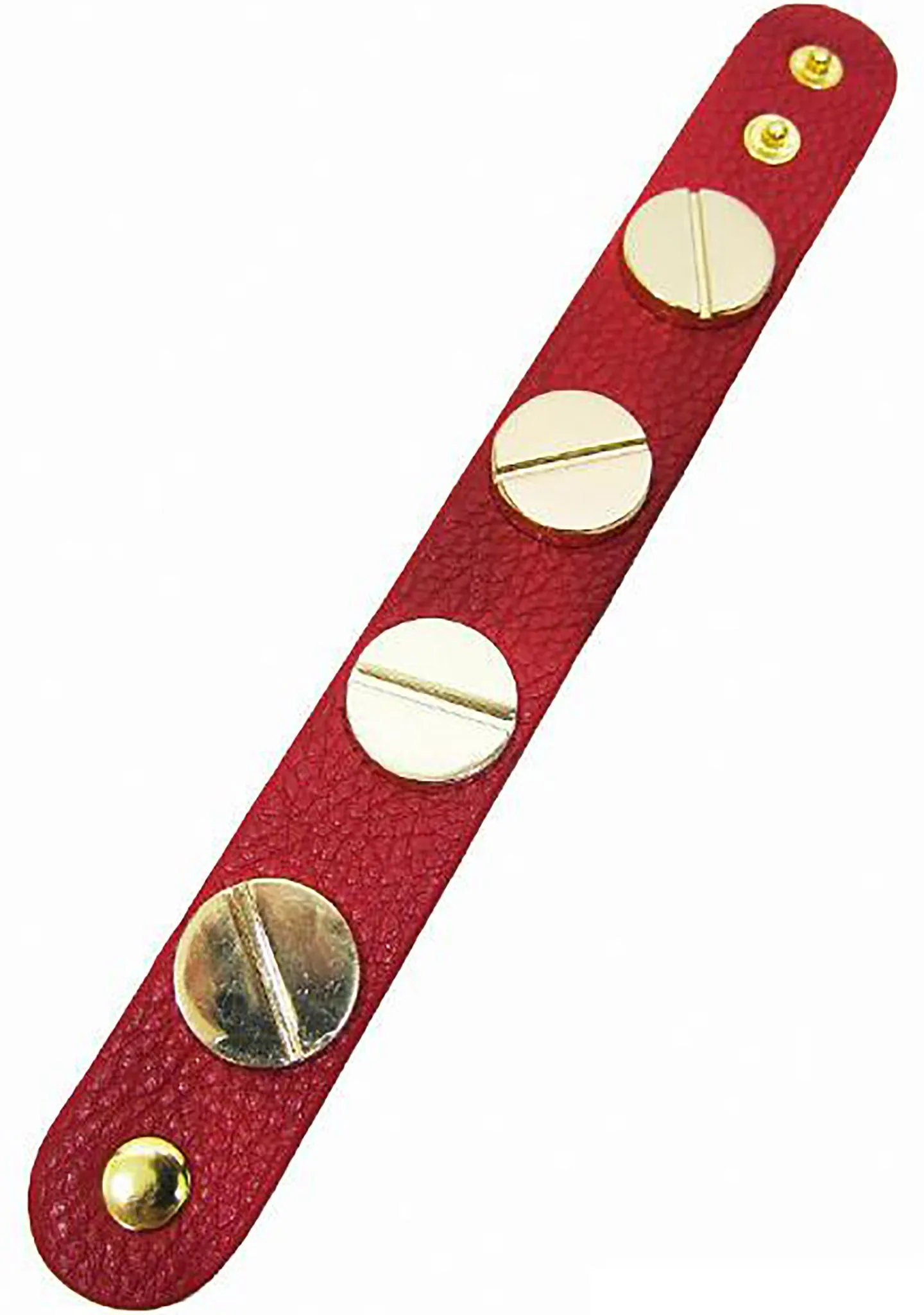 FASHÃ´ Large Screw Bracelet in Red/Gold