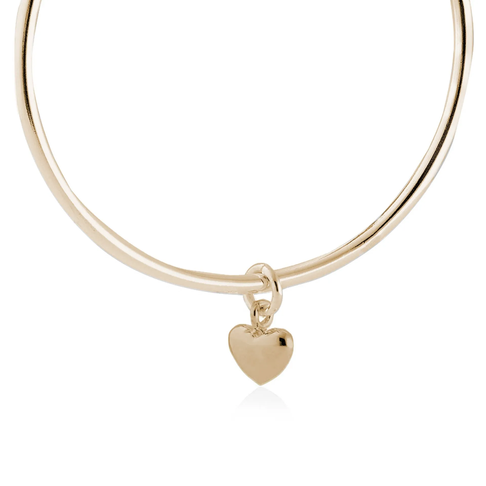 Forever Heart Recyled Solid Gold Heart Bangle