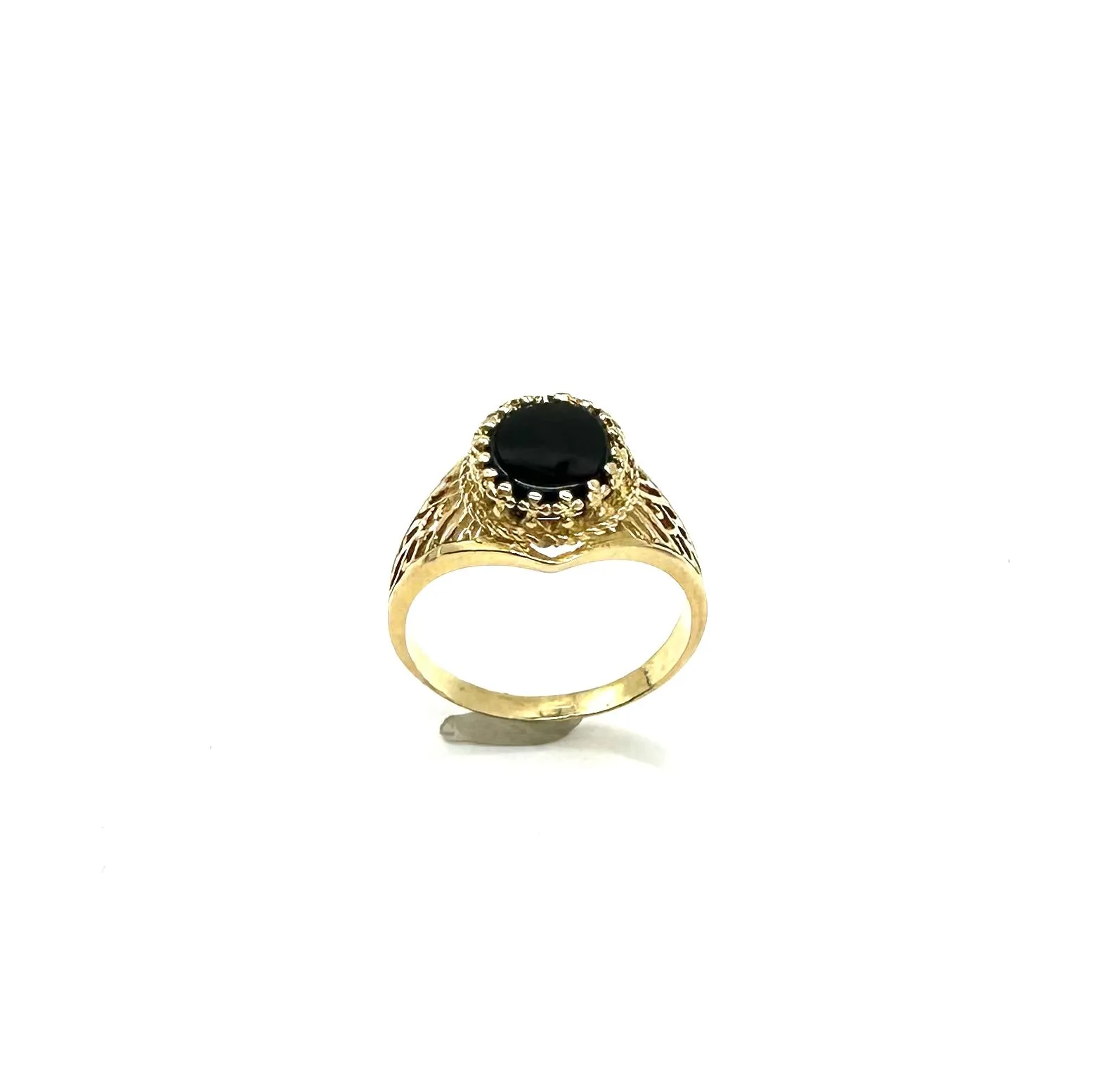 Framed Oval Onyx Ring