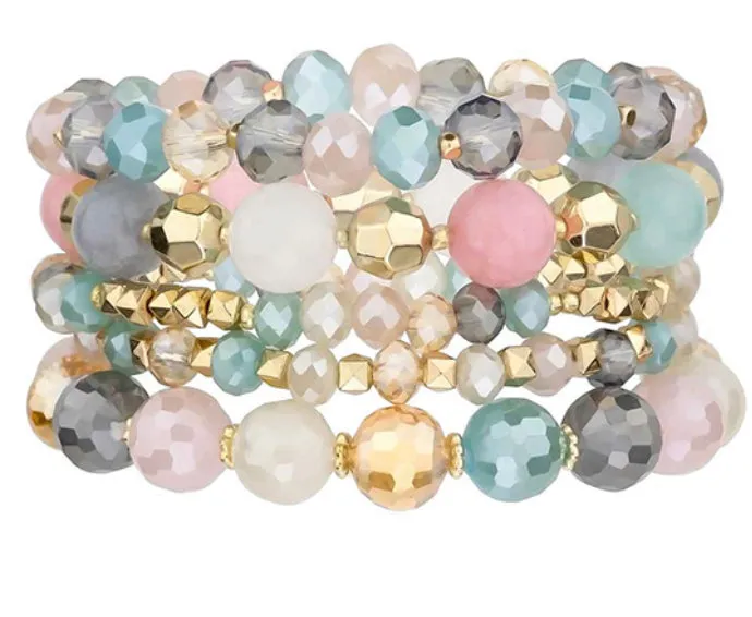 Glass Bead Bracelet Stacks