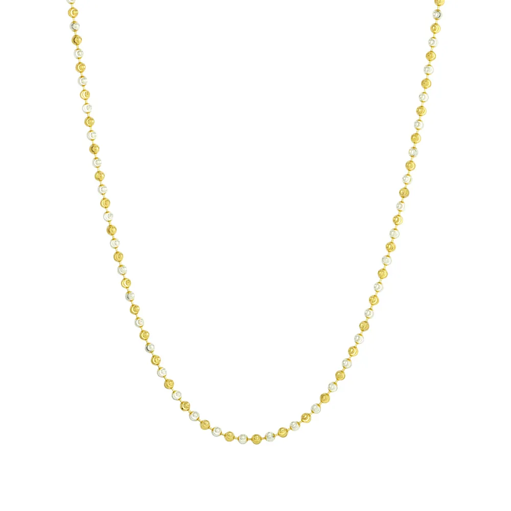 Gold Moon Cut Bead Chain (3MM)