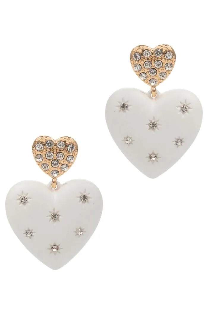 Heart Drop Earrings