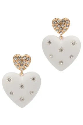 Heart Drop Earrings