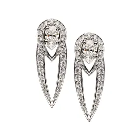 Interlocking Ariana Earrings - 18ct White Gold & 1.96ct Diamond