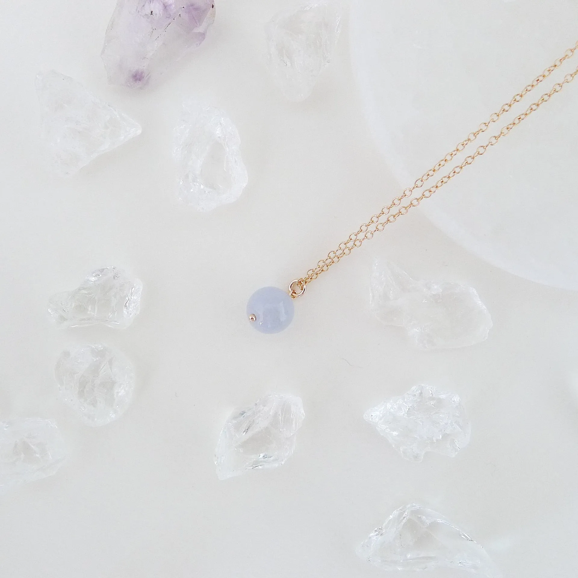 Katie Necklace / Premium Lavender Jade