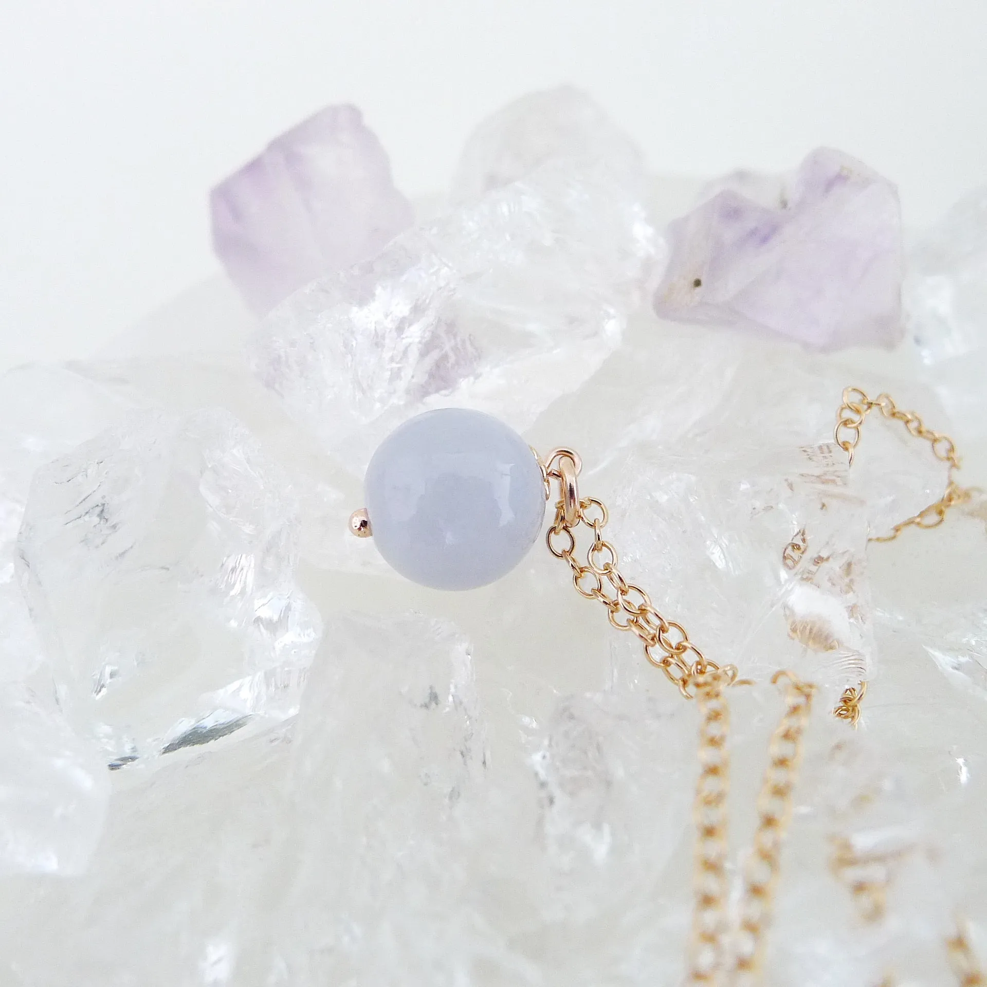 Katie Necklace / Premium Lavender Jade