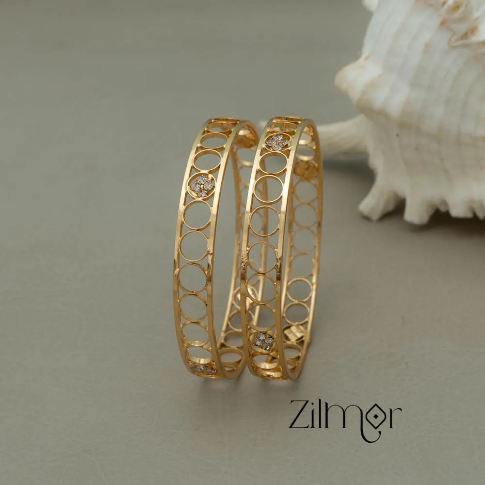 KF101045 - AD stone Bangle (Pair)