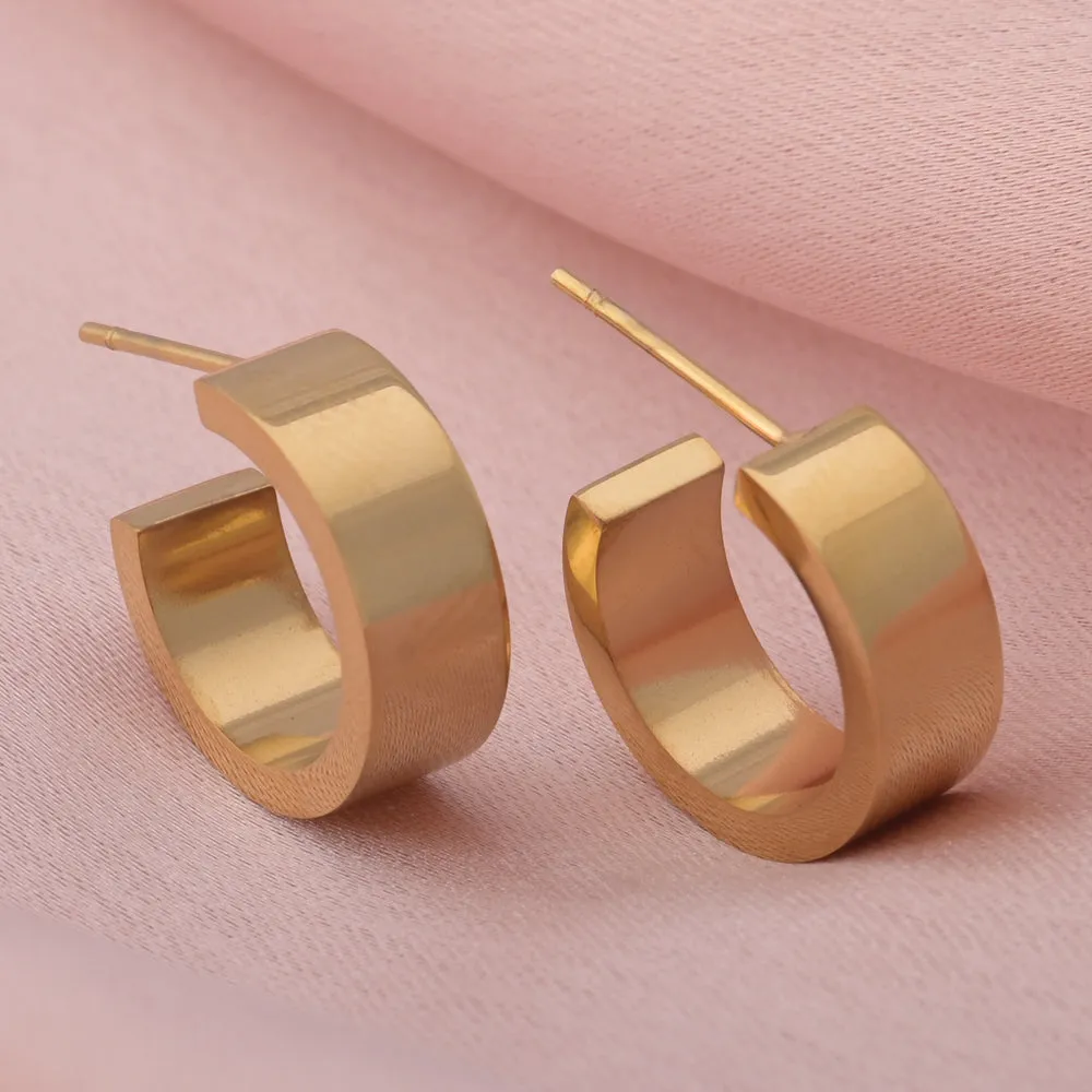 Linear Hoop Earrings