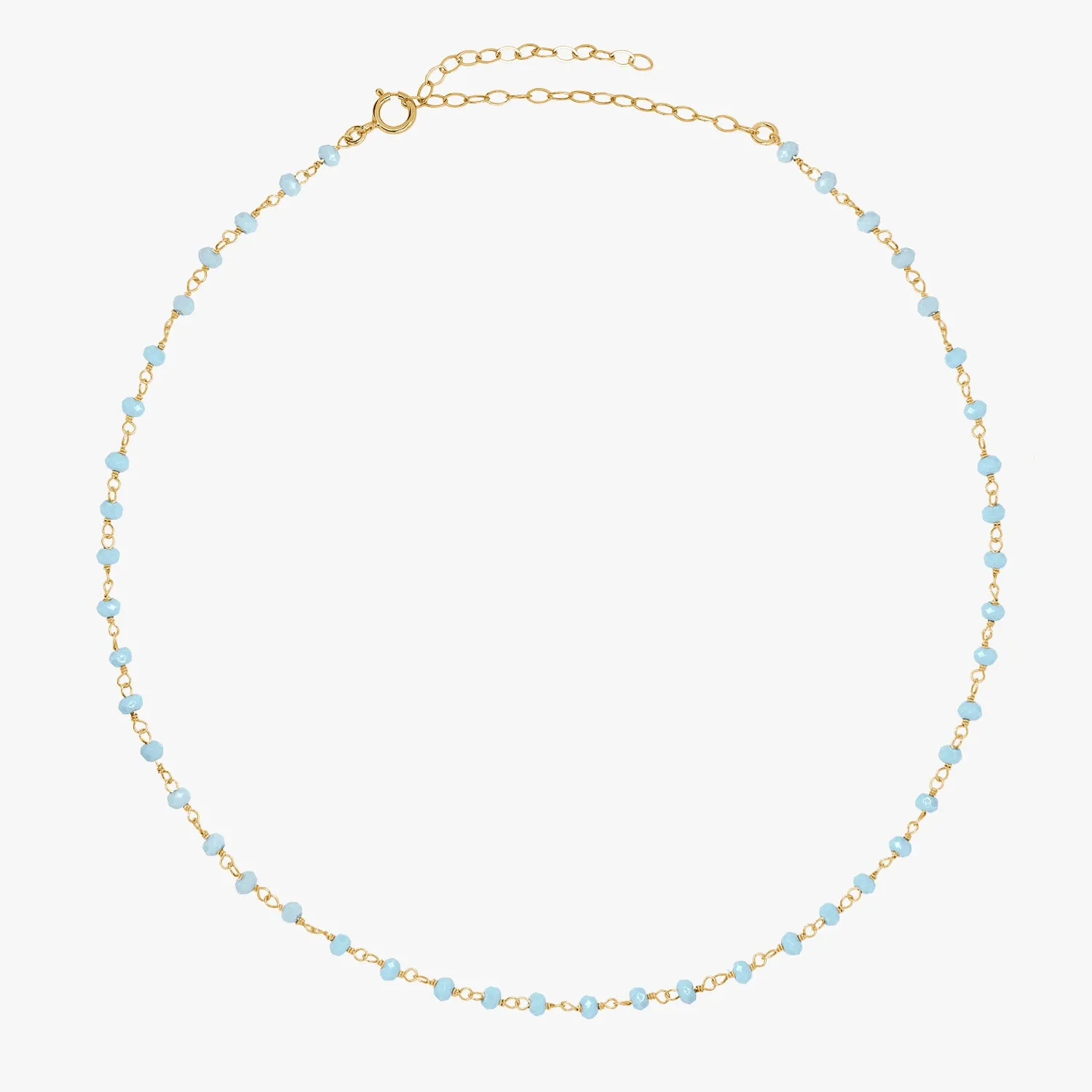 Lite Aqua Agate Choker