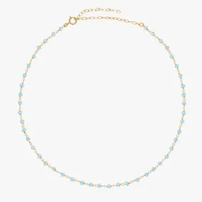 Lite Aqua Agate Choker