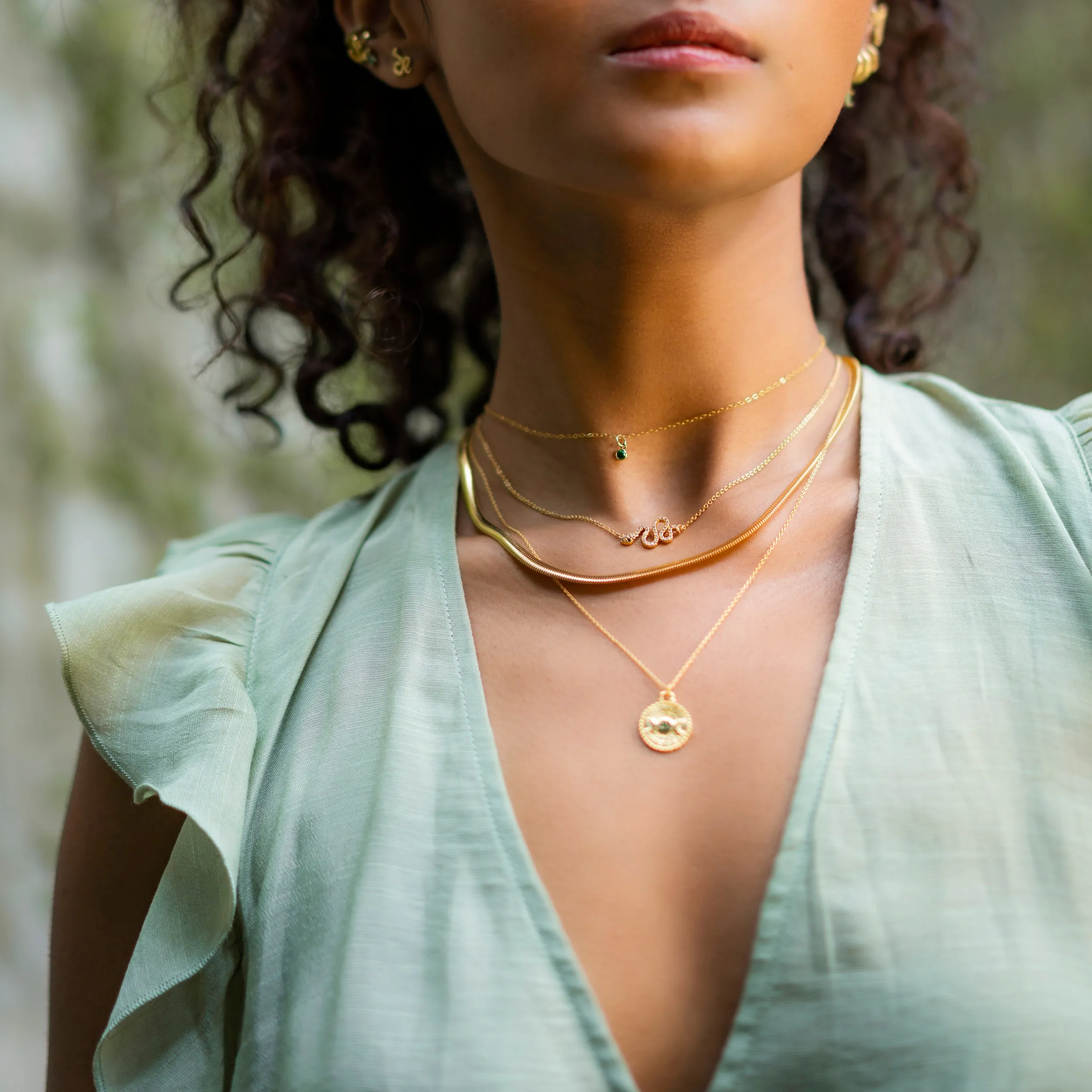 Little Emerald Choker Necklace