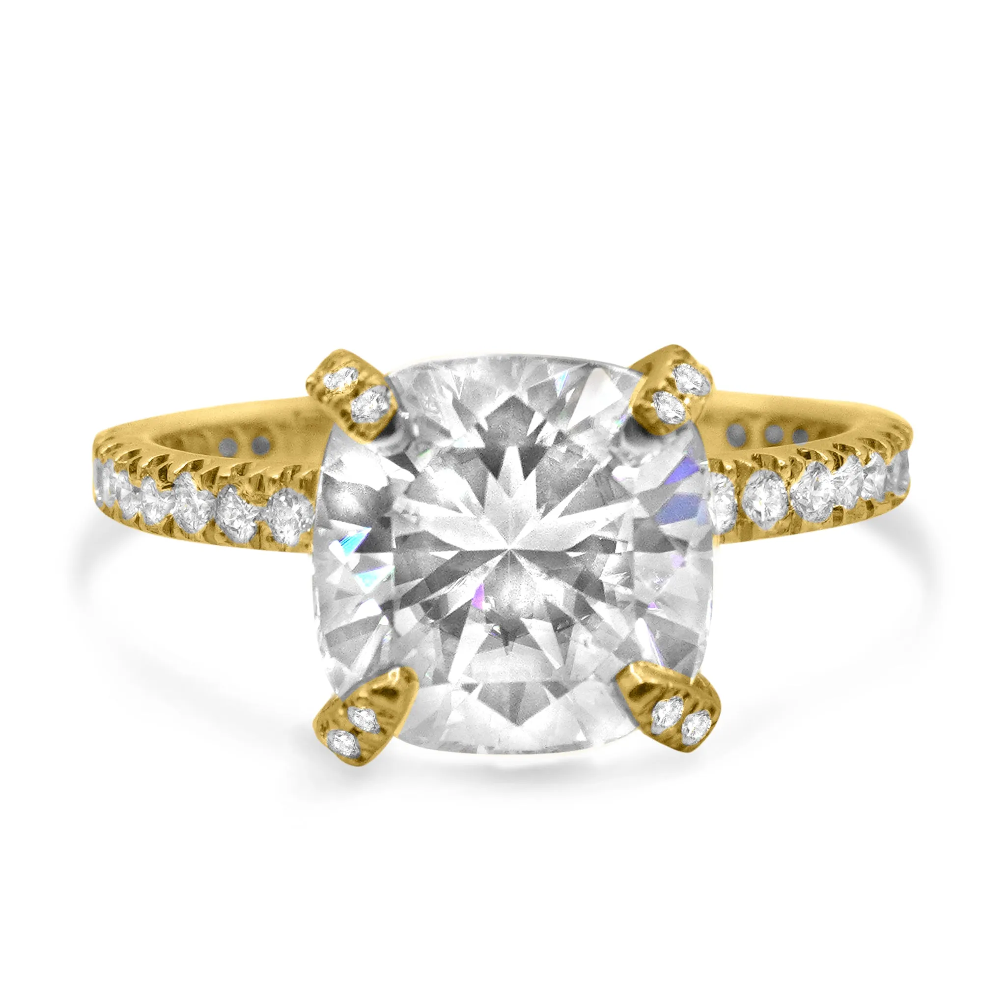 Lizette | Cushion Moissanite Engagement Ring