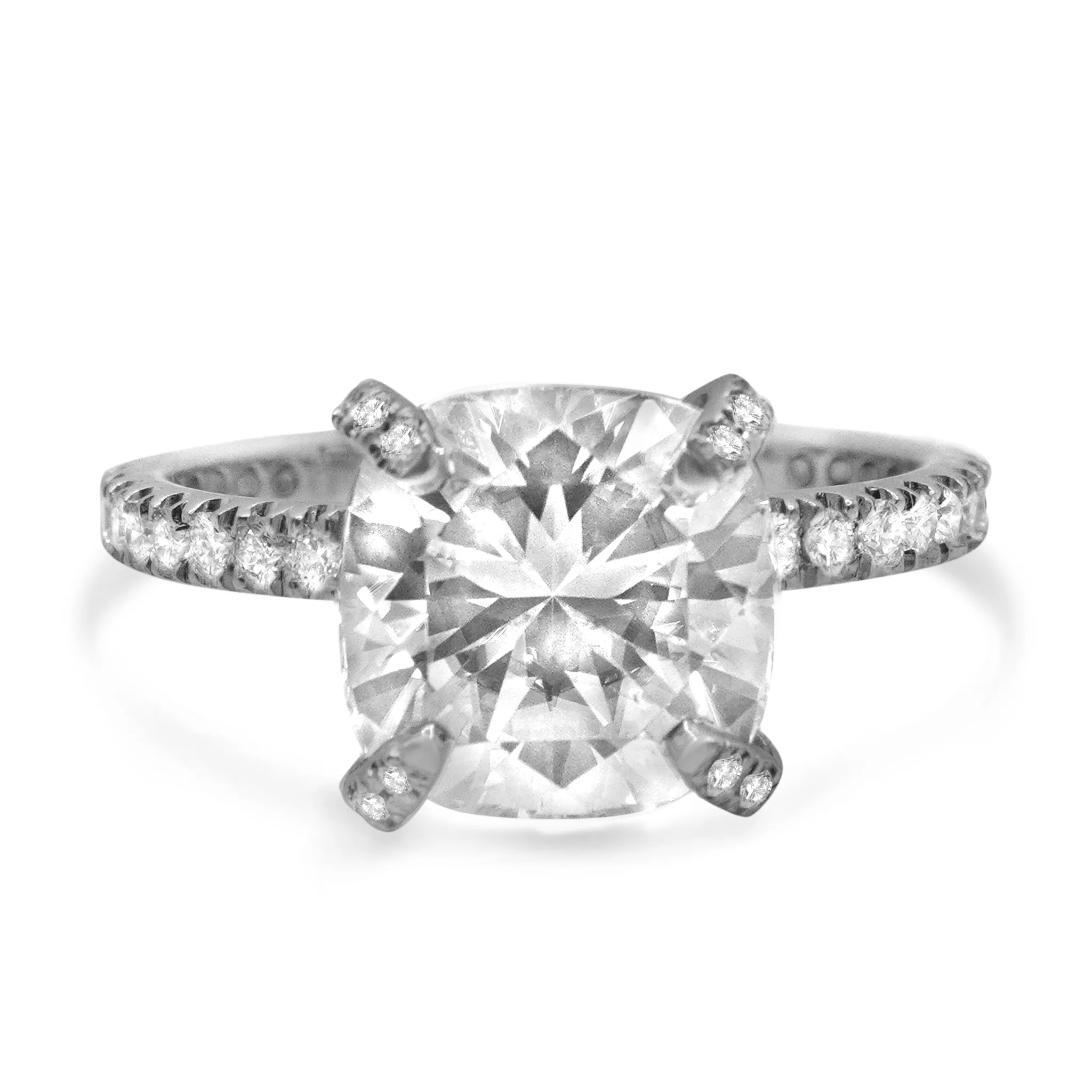 Lizette | Cushion Moissanite Engagement Ring