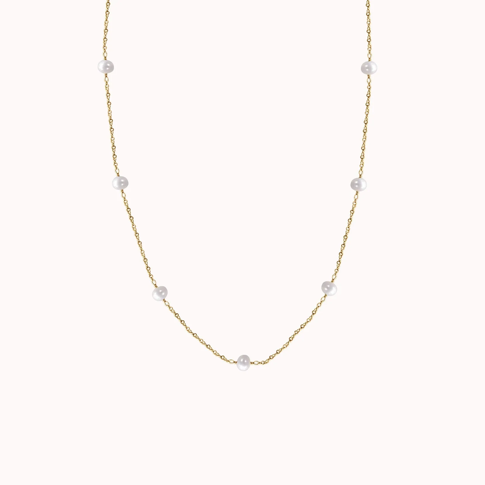 Marie Pearl Chain Necklace