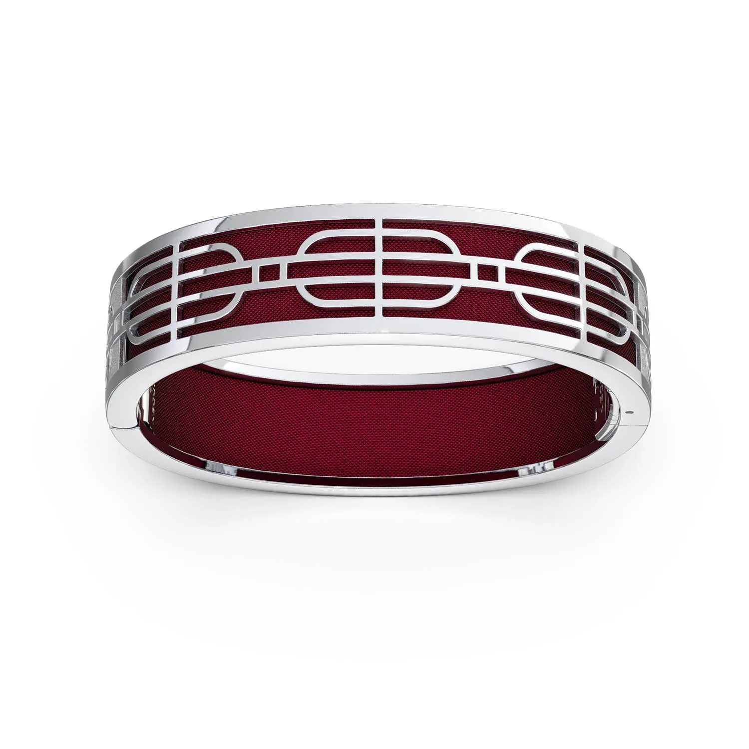 Nanyang Dream Bangle - Majestic Ruby - Sterling Silver