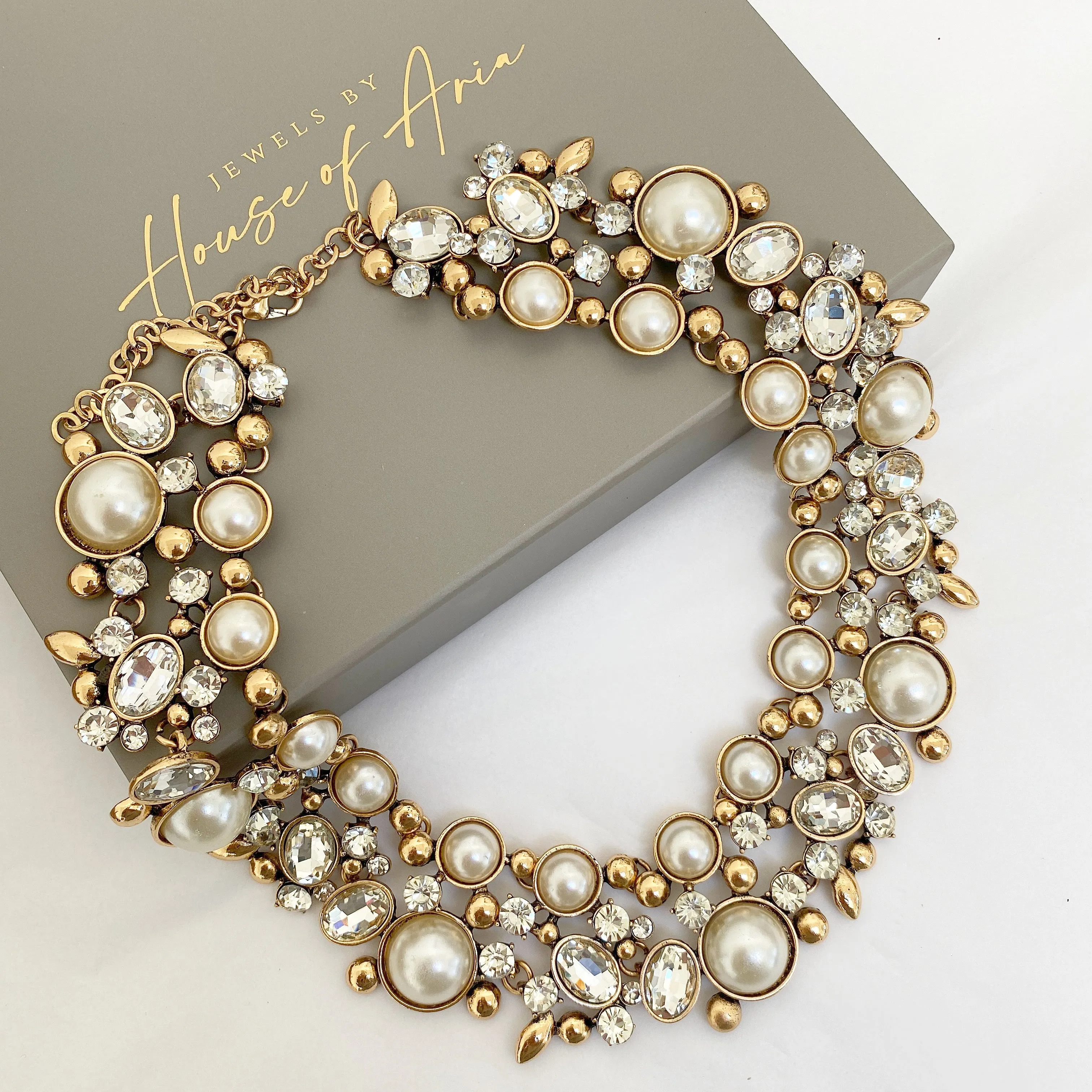 PARISA Pearl Statement Necklace