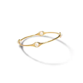 Persephone Bangle Yellow Gold - Pearl