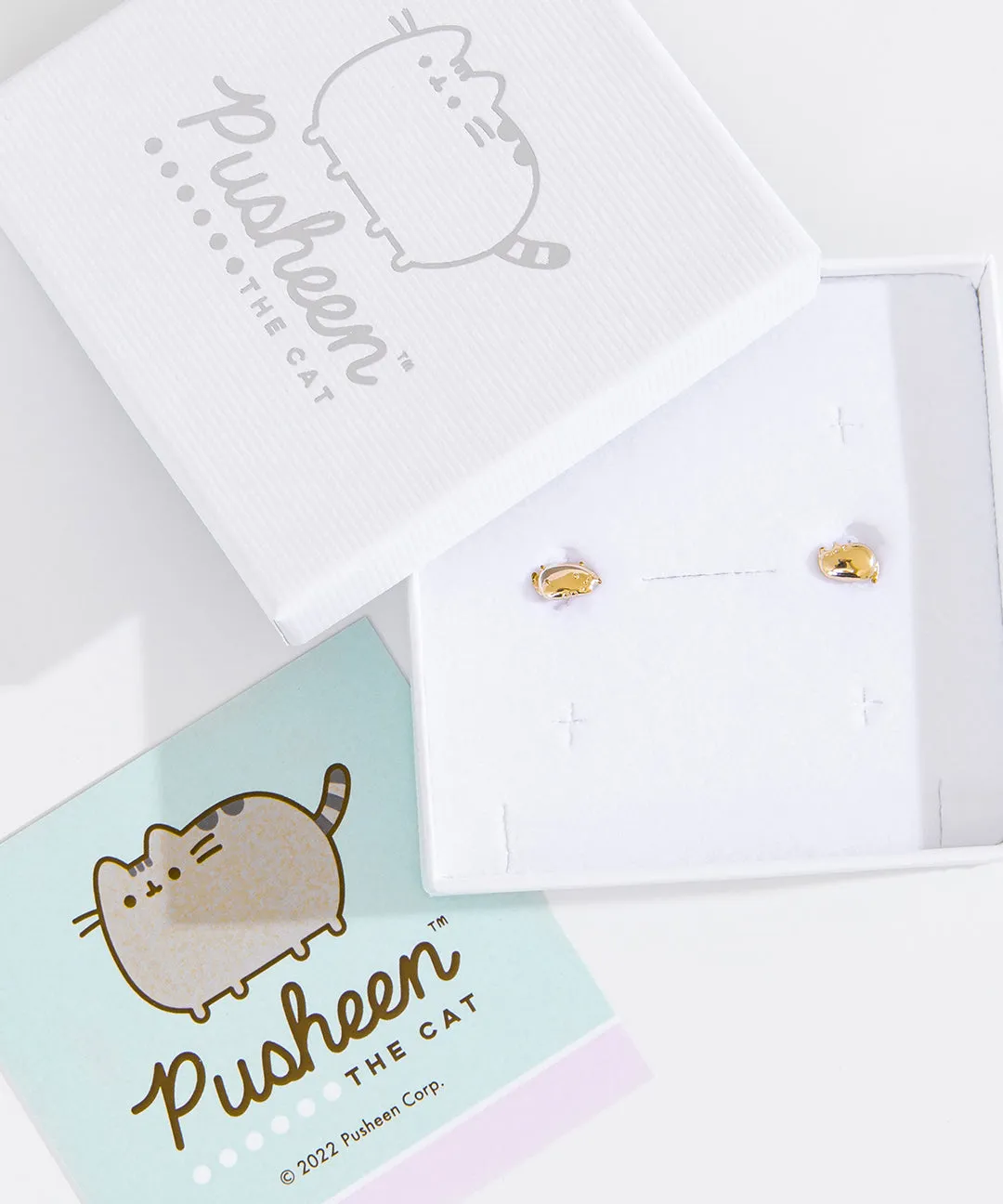 Pusheen Lazy Stud Earrings