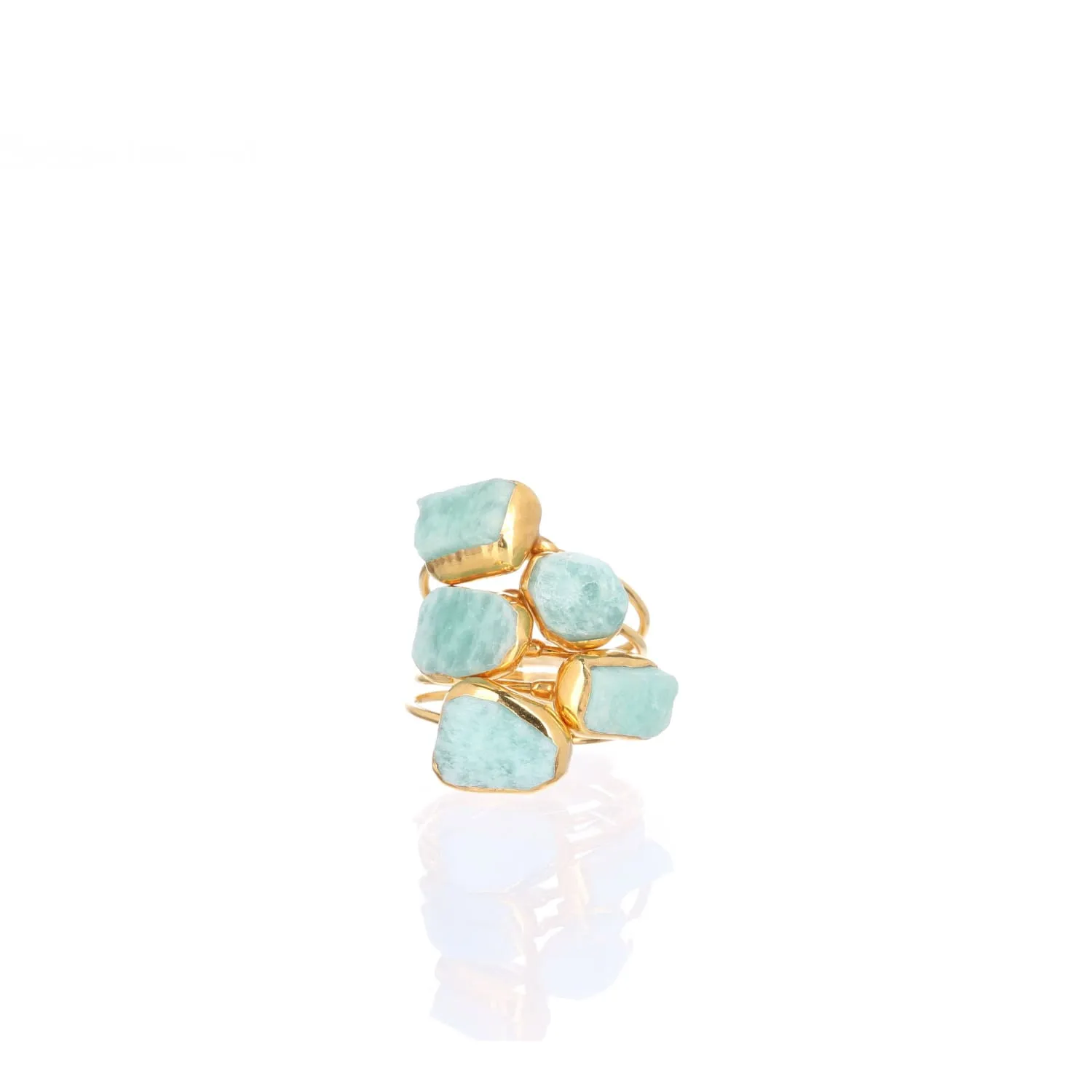 Raw Amazonite Ring