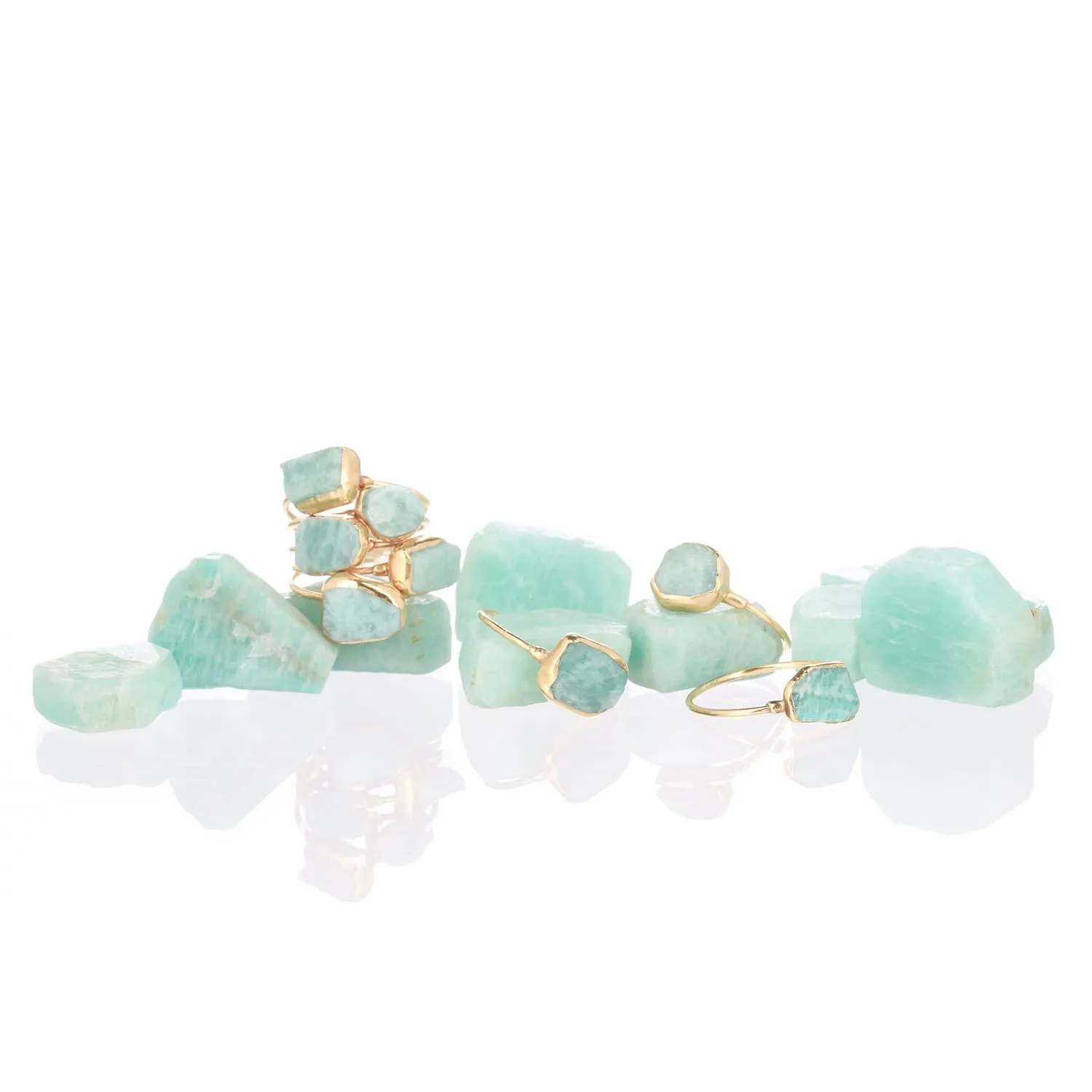 Raw Amazonite Ring