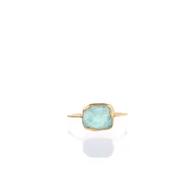 Raw Amazonite Ring