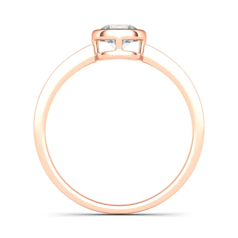 Round Bezel Diamond Ring