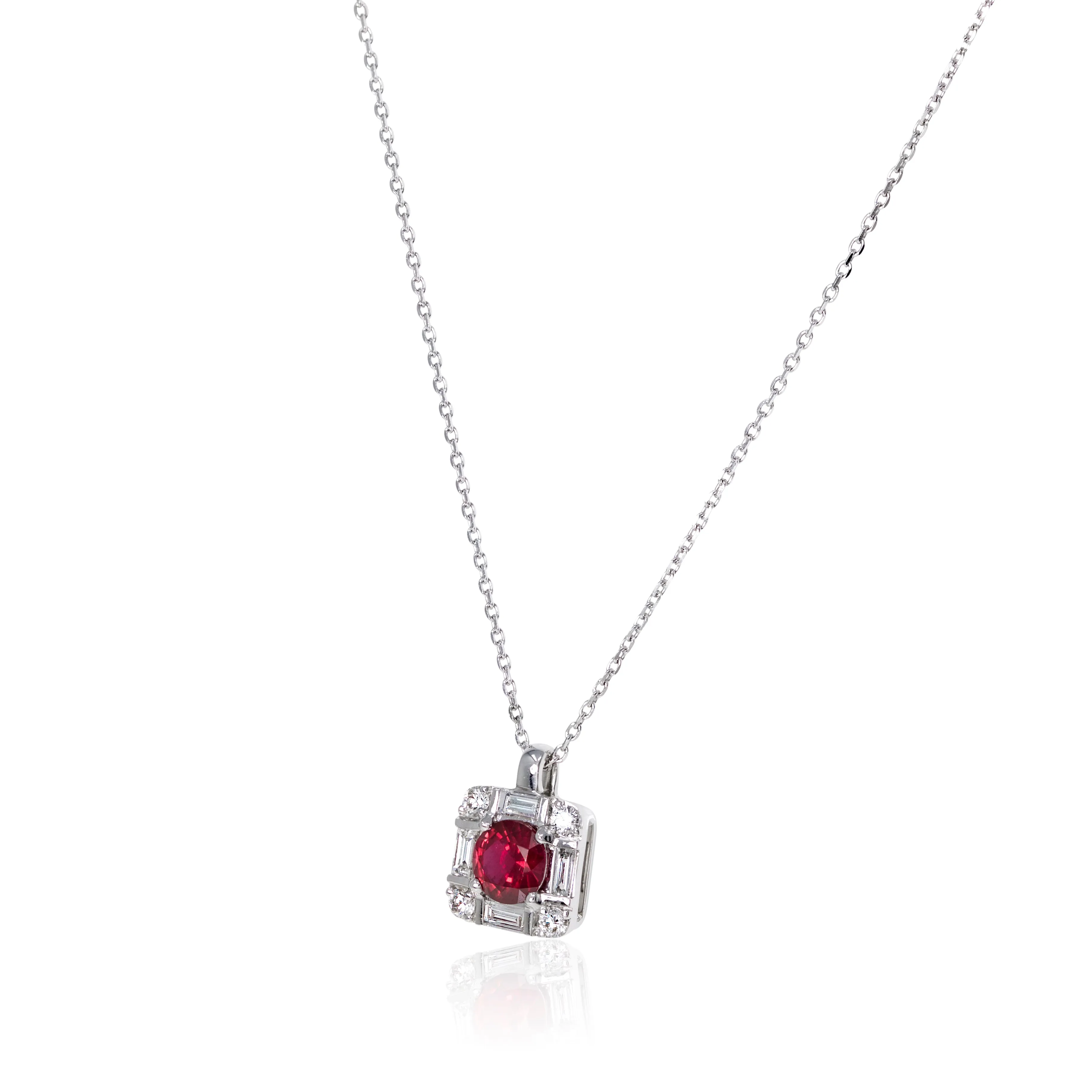 Ruby and Diamond pendant