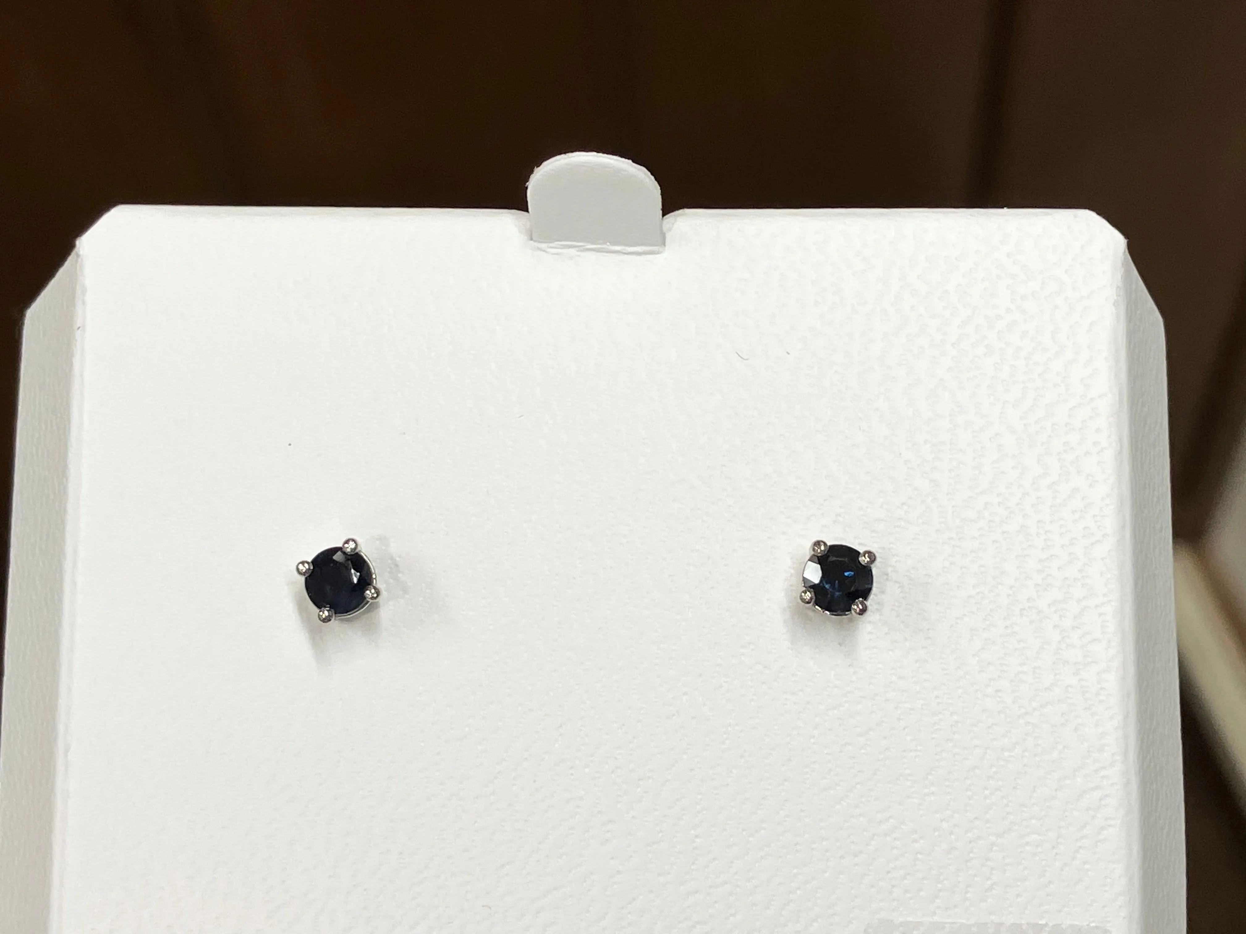 Sapphire White Gold Earrings