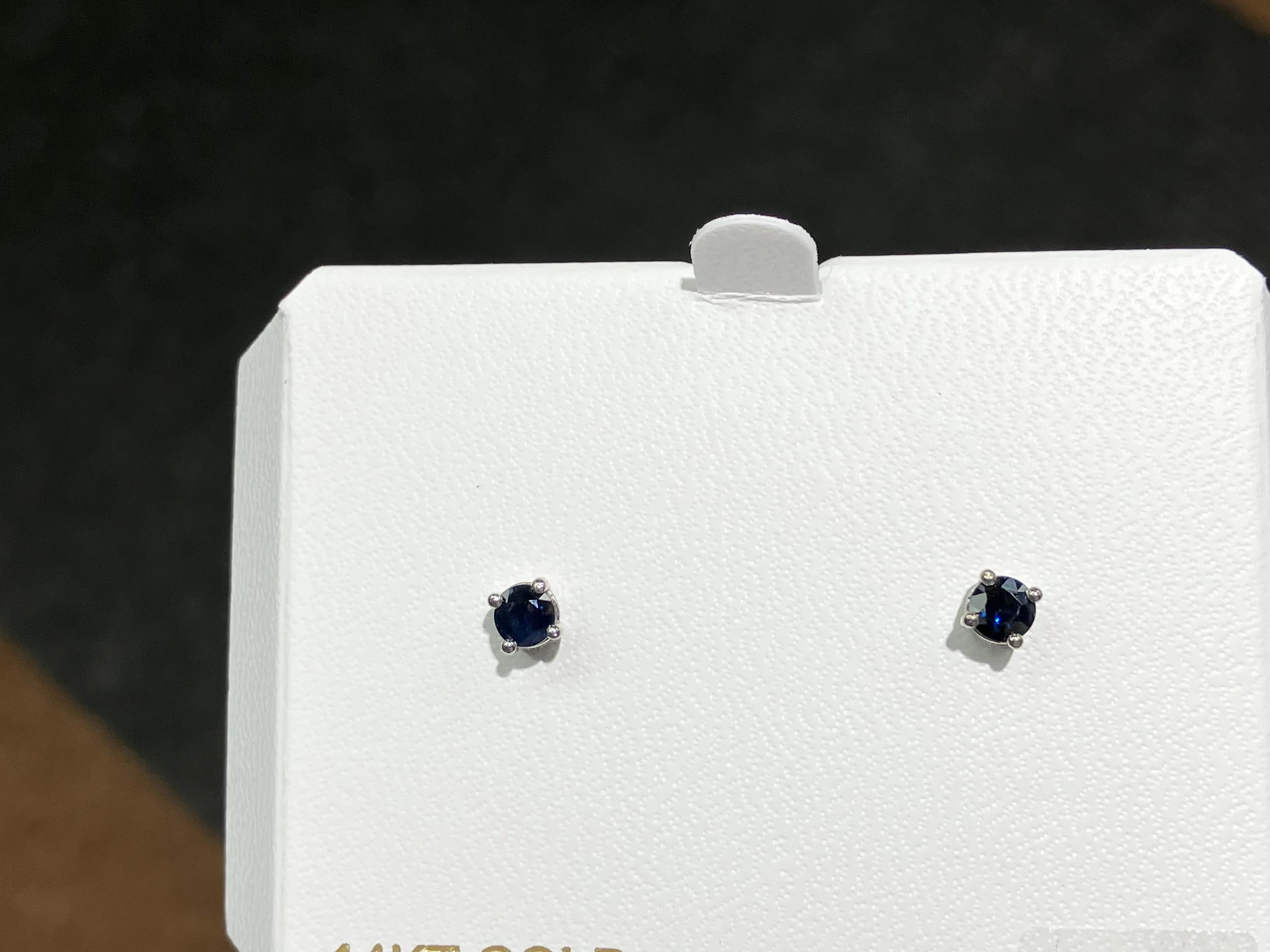 Sapphire White Gold Earrings