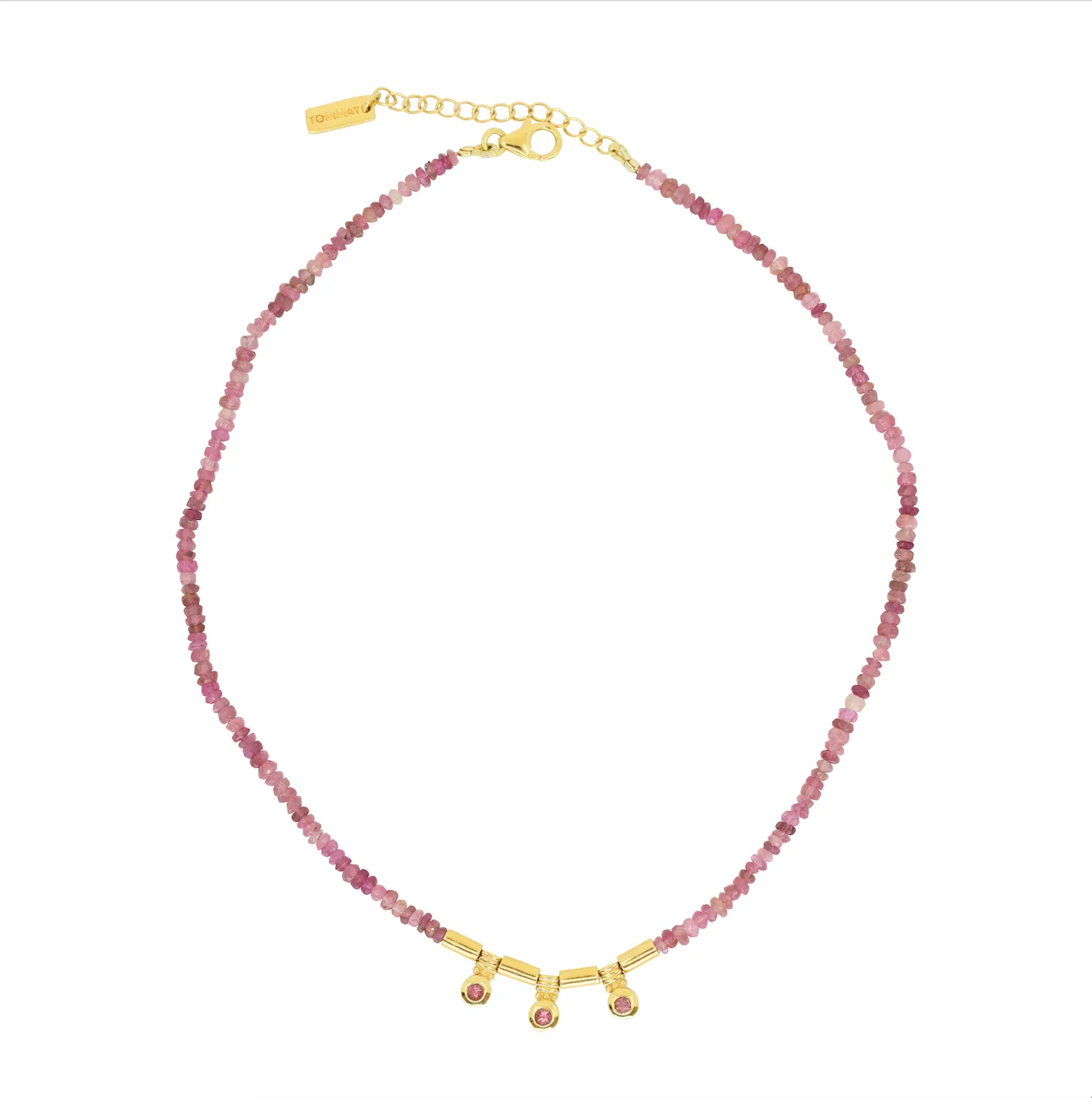 Serena Beaded Gold Necklace