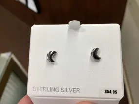 Silver Moon Earrings