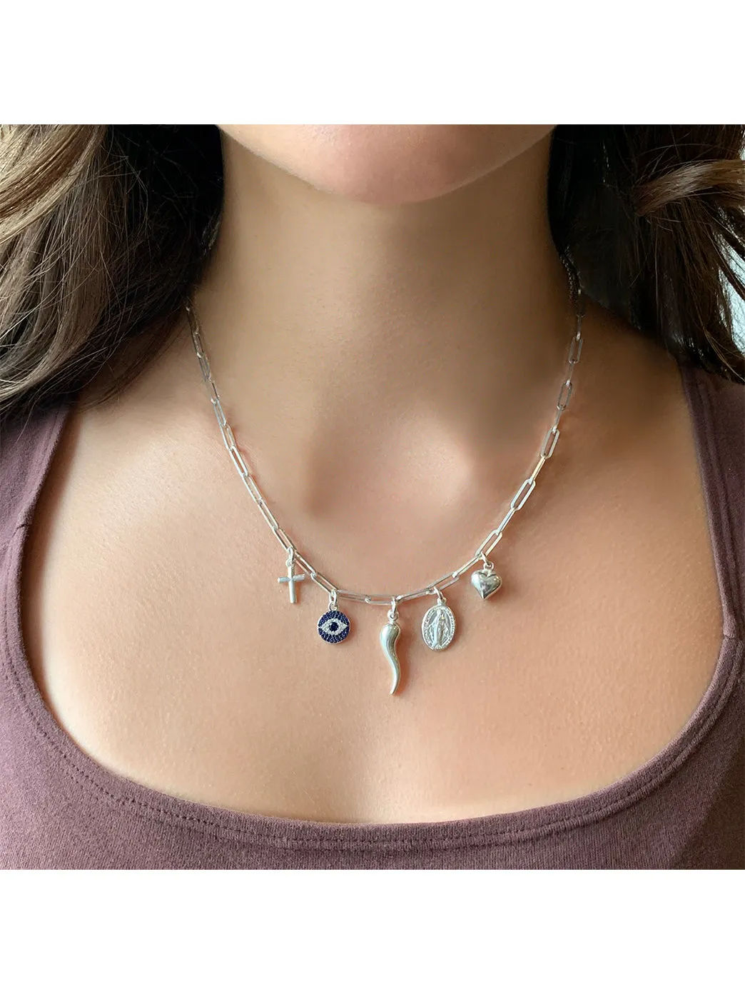 Silver Trinket Necklace