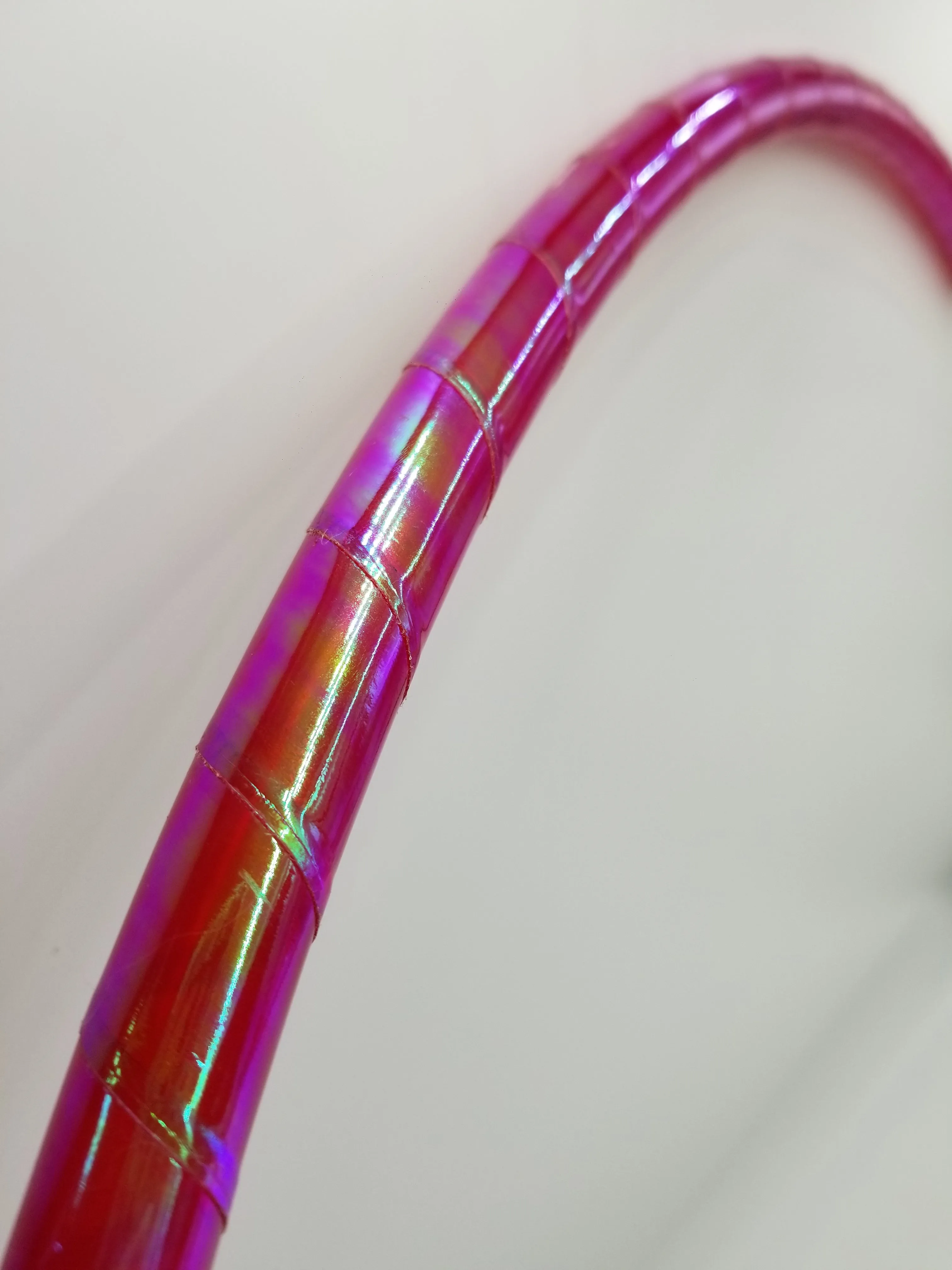 Solar Flare Color Morph Taped Hula Hoop