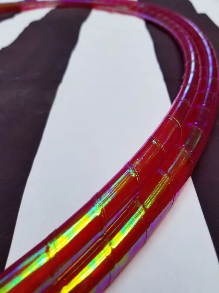 Solar Flare Color Morph Taped Hula Hoop