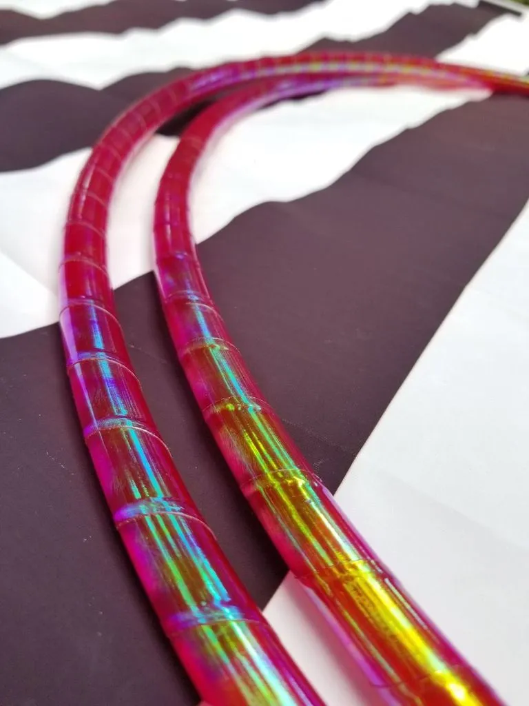 Solar Flare Color Morph Taped Hula Hoop