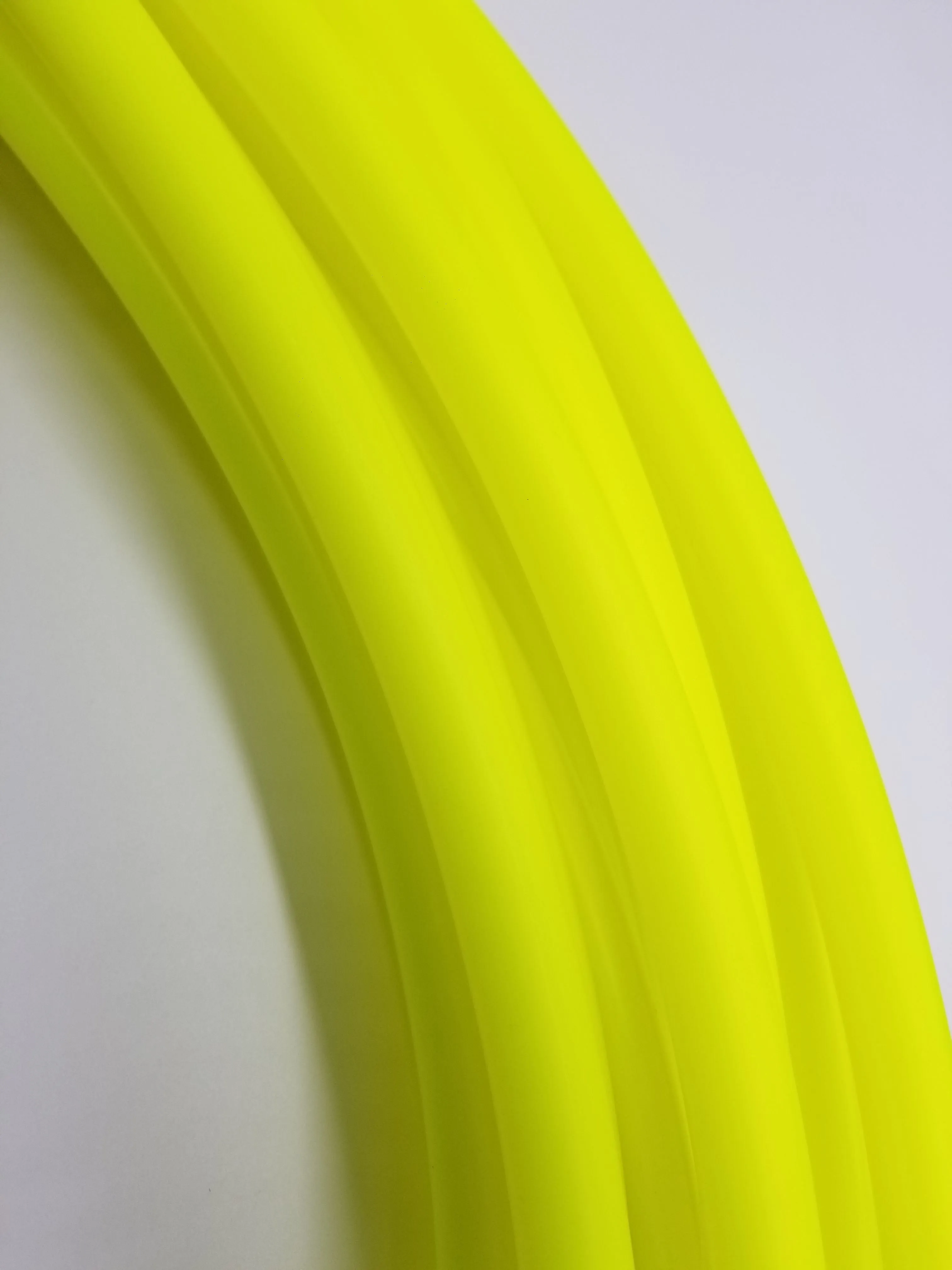 Sour Neon Sunshine- UV Yellow Polypro Bare Hoop 3/4