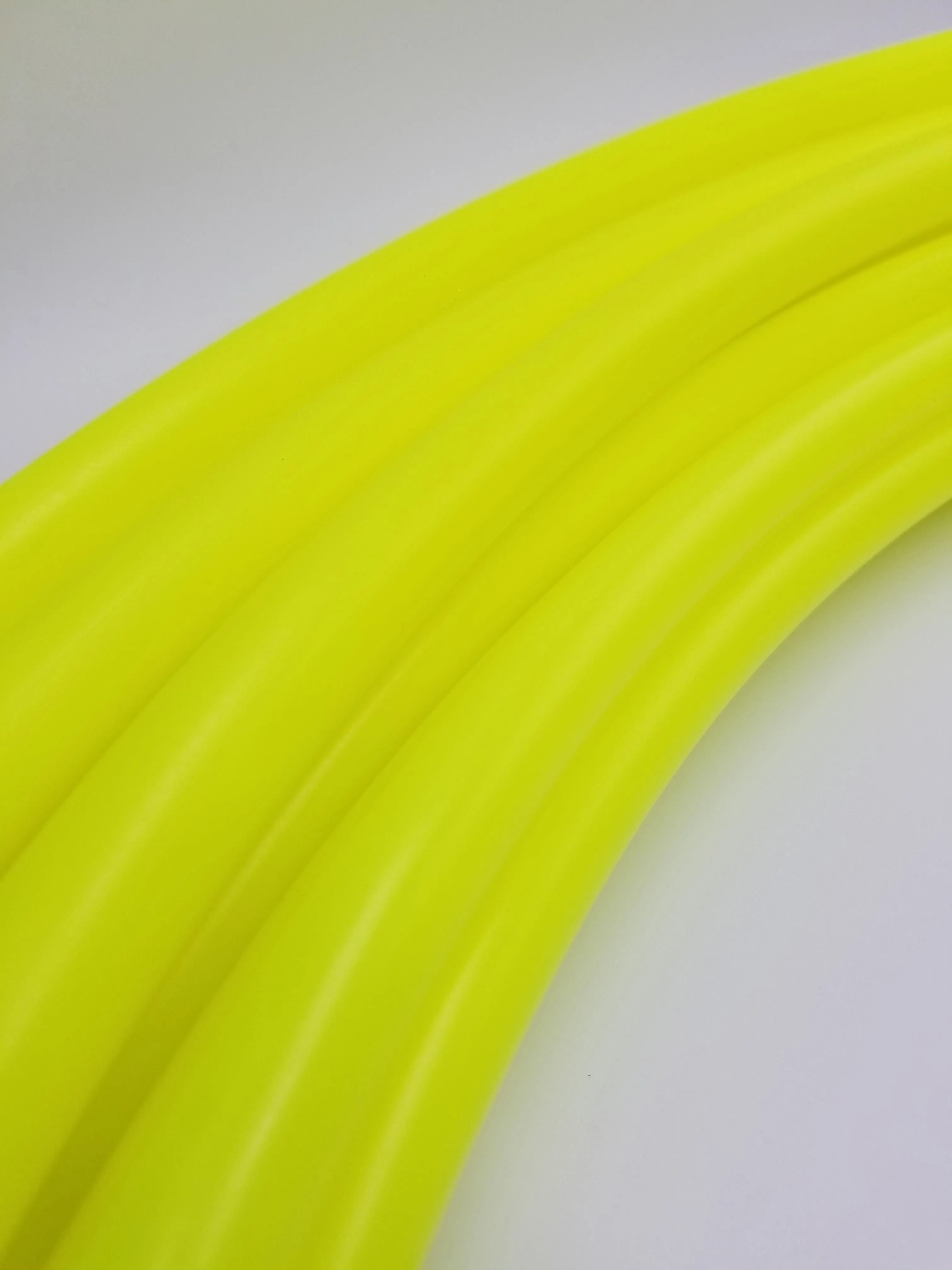 Sour Neon Sunshine- UV Yellow Polypro Bare Hoop 3/4