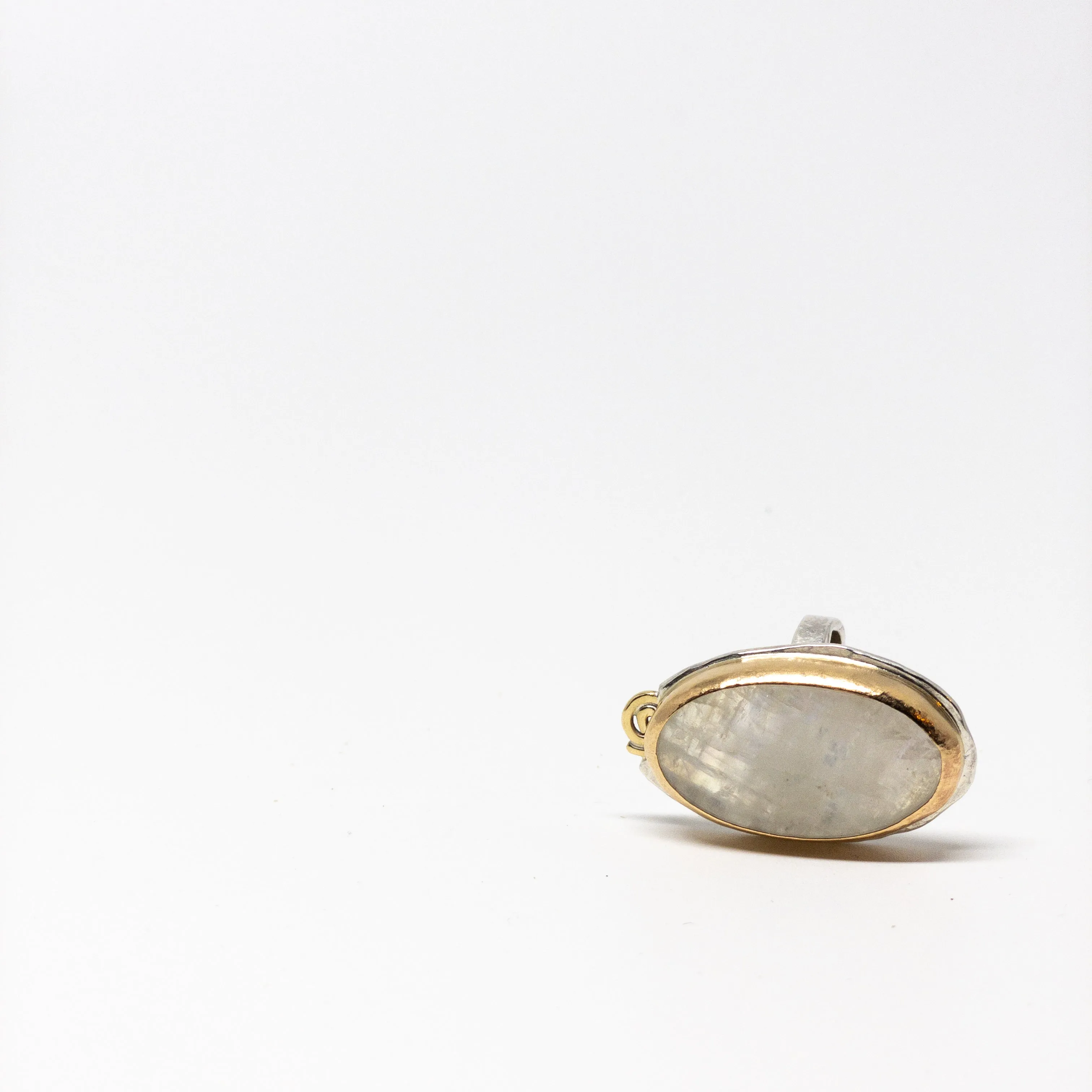 Spiral Story Moonstone Ring