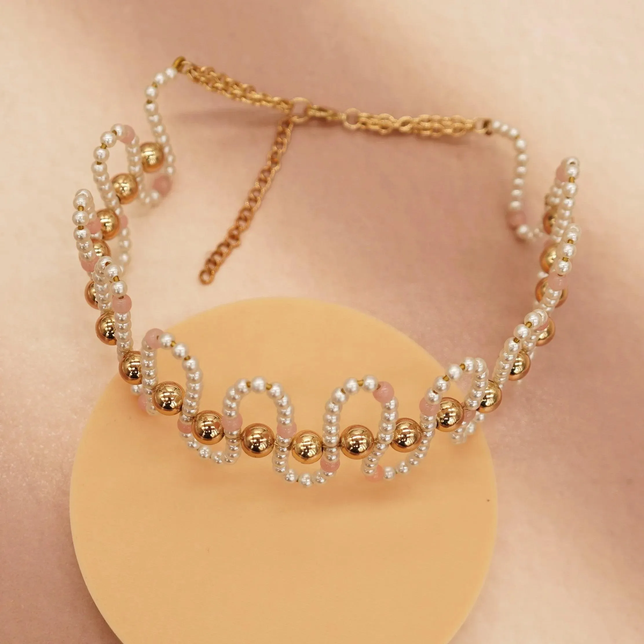 TFC Sonam Kapoor's Pearl Wave Choker Necklace