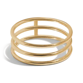 THE JADA RING - Solid 14k yellow gold