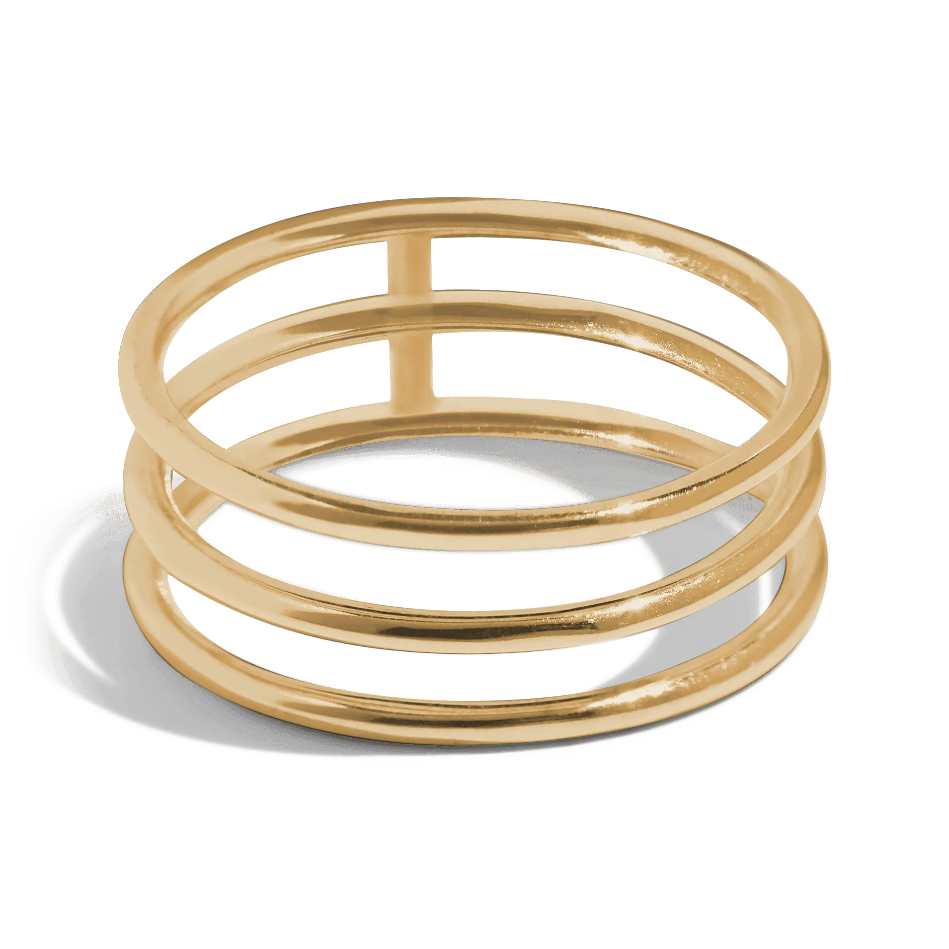 THE JADA RING - Solid 14k yellow gold