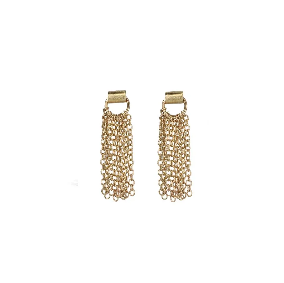 The Tassle 14 Karat Yellow Gold Tassel Earrings