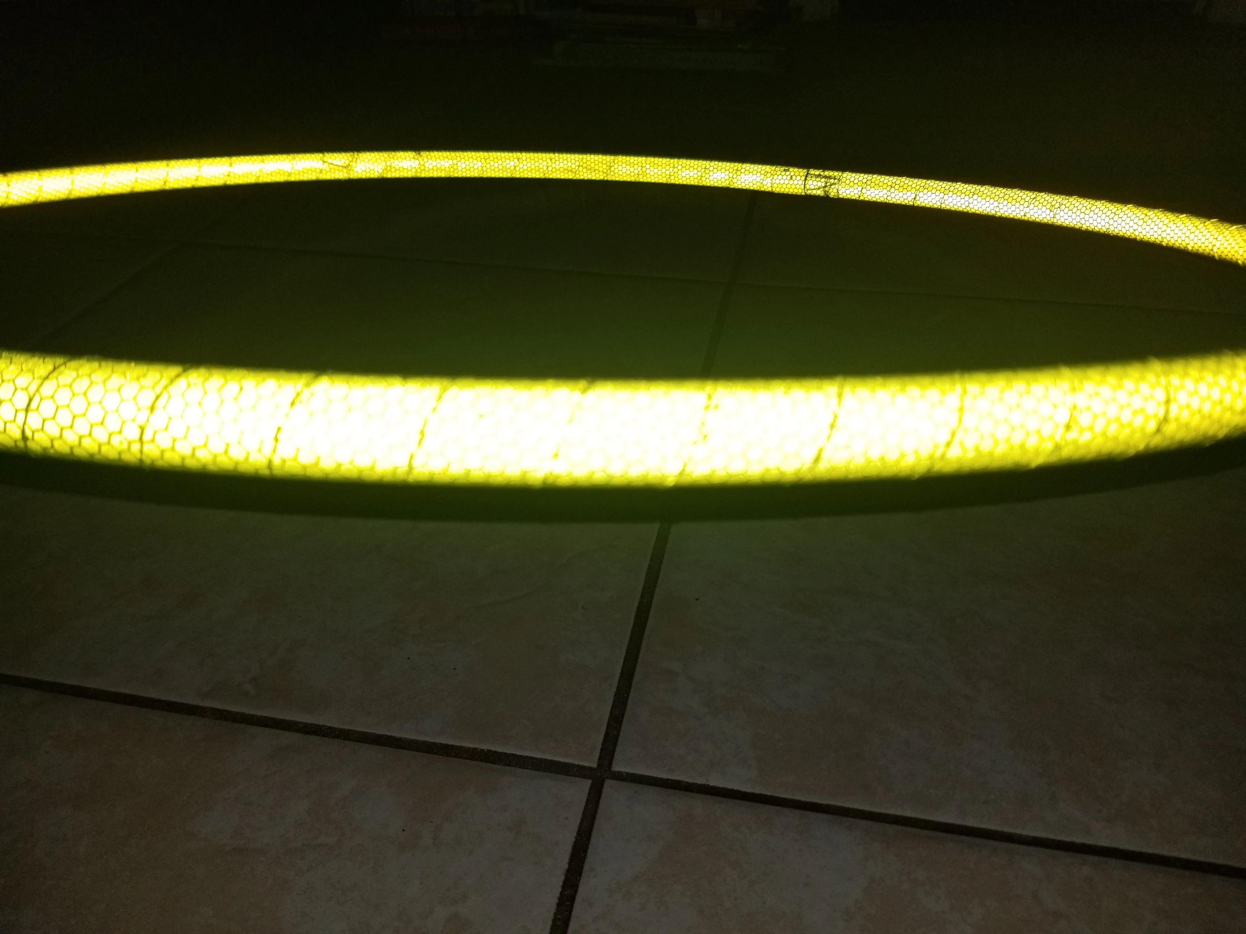 Toxic Spill Reflective Taped Hoop