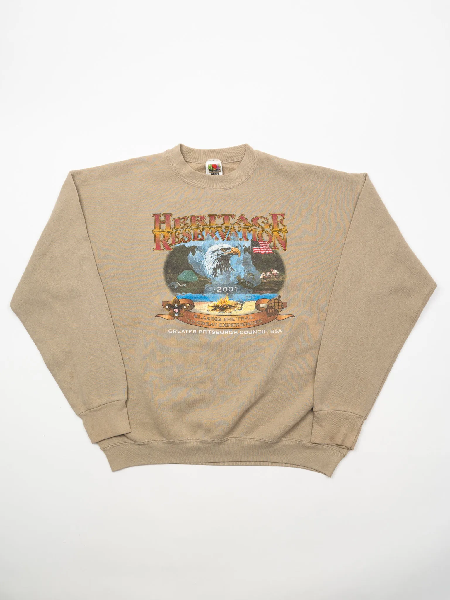 Vintage '01 Beige Heritage Reservation Crewneck (XL)