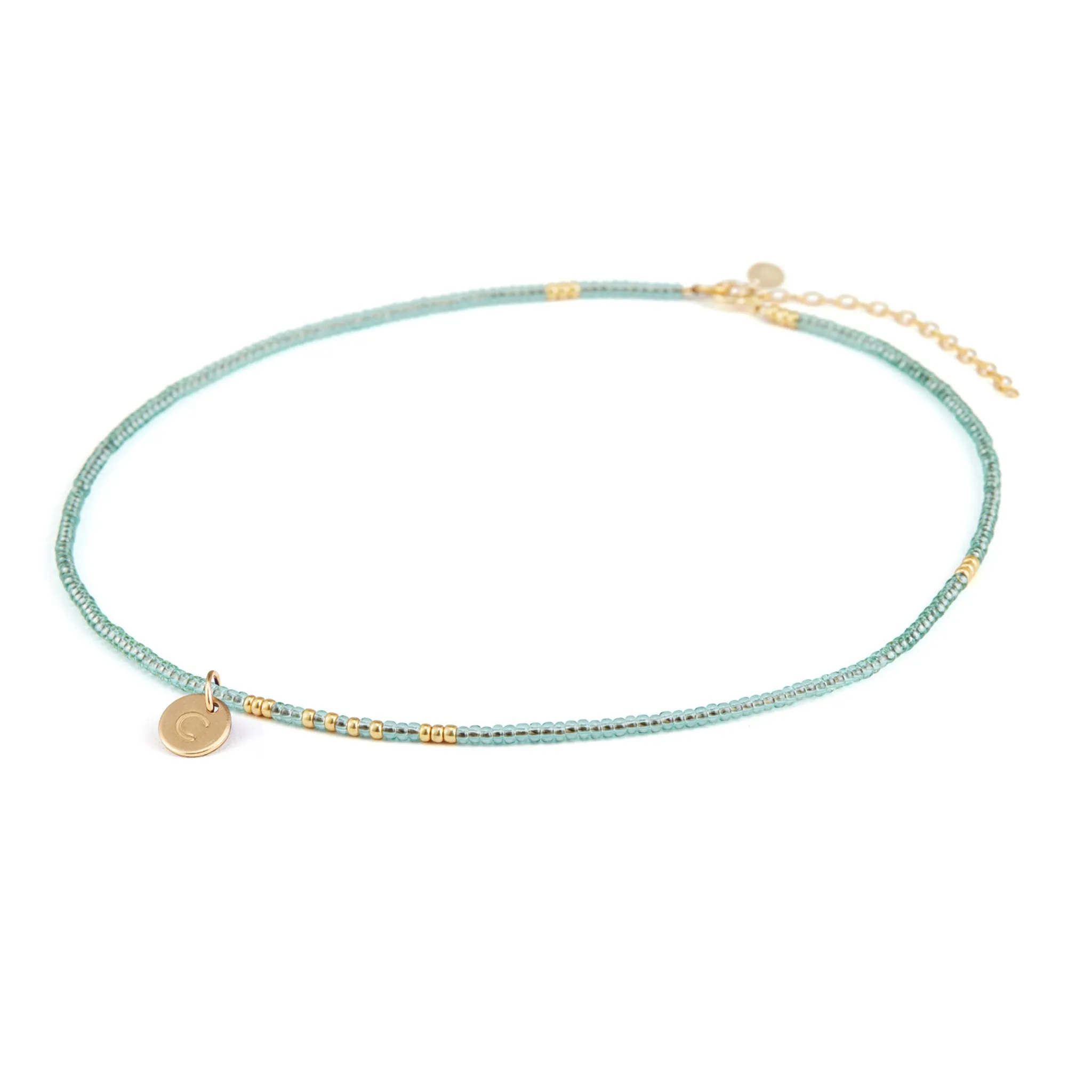 Water Blue Beaded Necklace